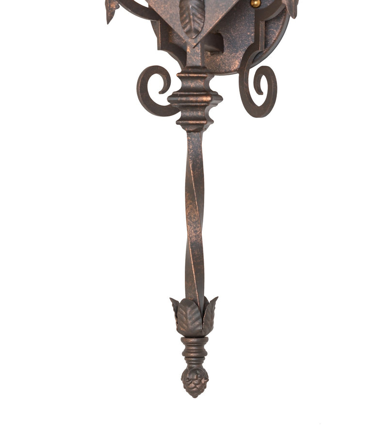 Meyda Tiffany 275904 One Light Wall Sconce, Gilded Tobacco