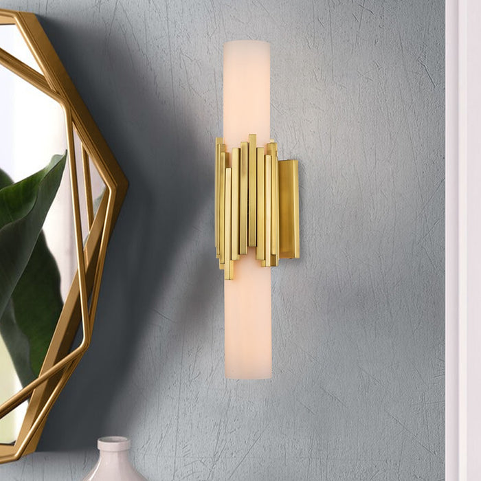 Lucas + McKearn BB0517AGB-2 Two Light Bath, Aged Brass