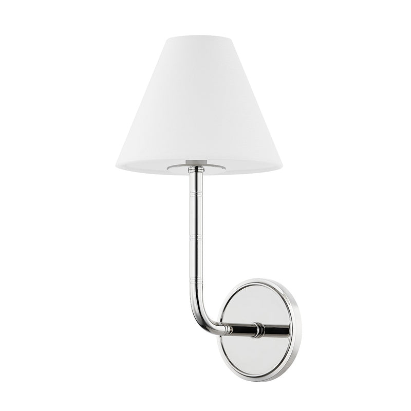 Hudson Valley 7216-PN One Light Wall Sconce, Polished Nickel
