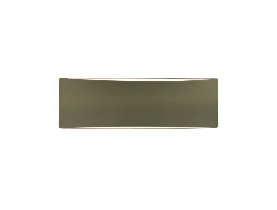 Justice Designs CER-5767-MGRN Two Light Wall Sconce, Matte Green