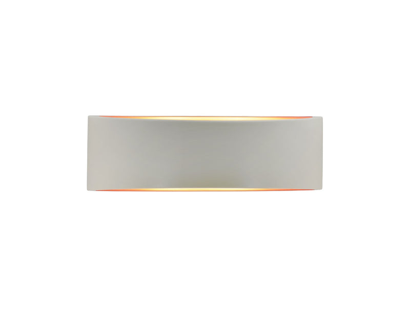Justice Designs CER-5767-MTGD Two Light Wall Sconce, Matte White w/ Champagne Gold