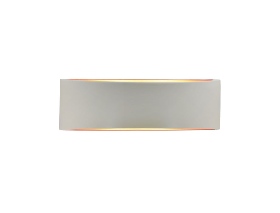 Justice Designs CER-5767-MTGD Two Light Wall Sconce, Matte White w/ Champagne Gold