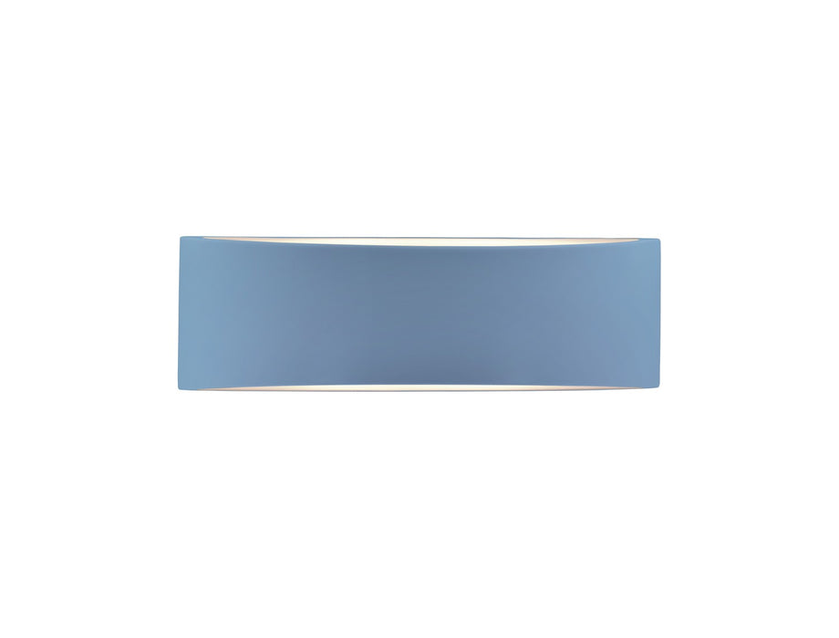 Justice Designs CER-5767-SKBL Two Light Wall Sconce, Sky Blue