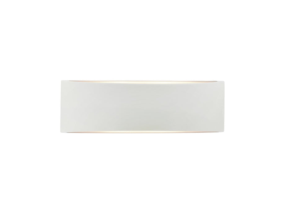 Justice Designs CER-5767-WTWT Two Light Wall Sconce, Gloss White (outside and inside of fixture)
