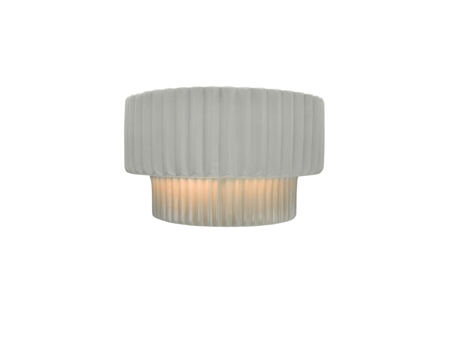 Justice Designs CER-5780-BIS One Light Wall Sconce, Bisque