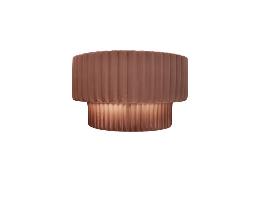 Justice Designs CER-5780-CLAY One Light Wall Sconce, Canyon Clay