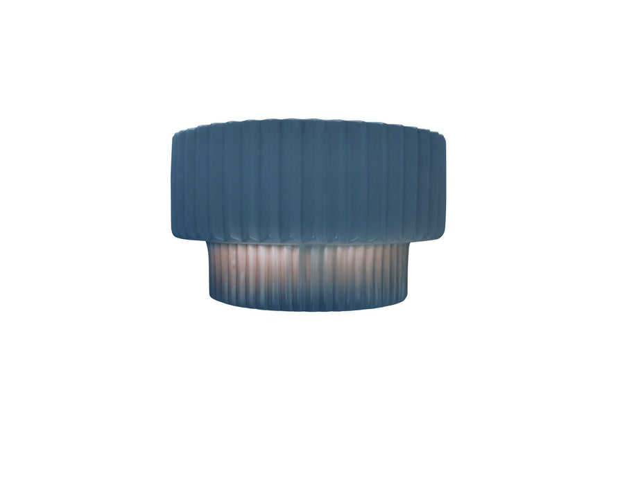 Justice Designs CER-5780-MDMT One Light Wall Sconce, Midnight Sky w/ Matte White