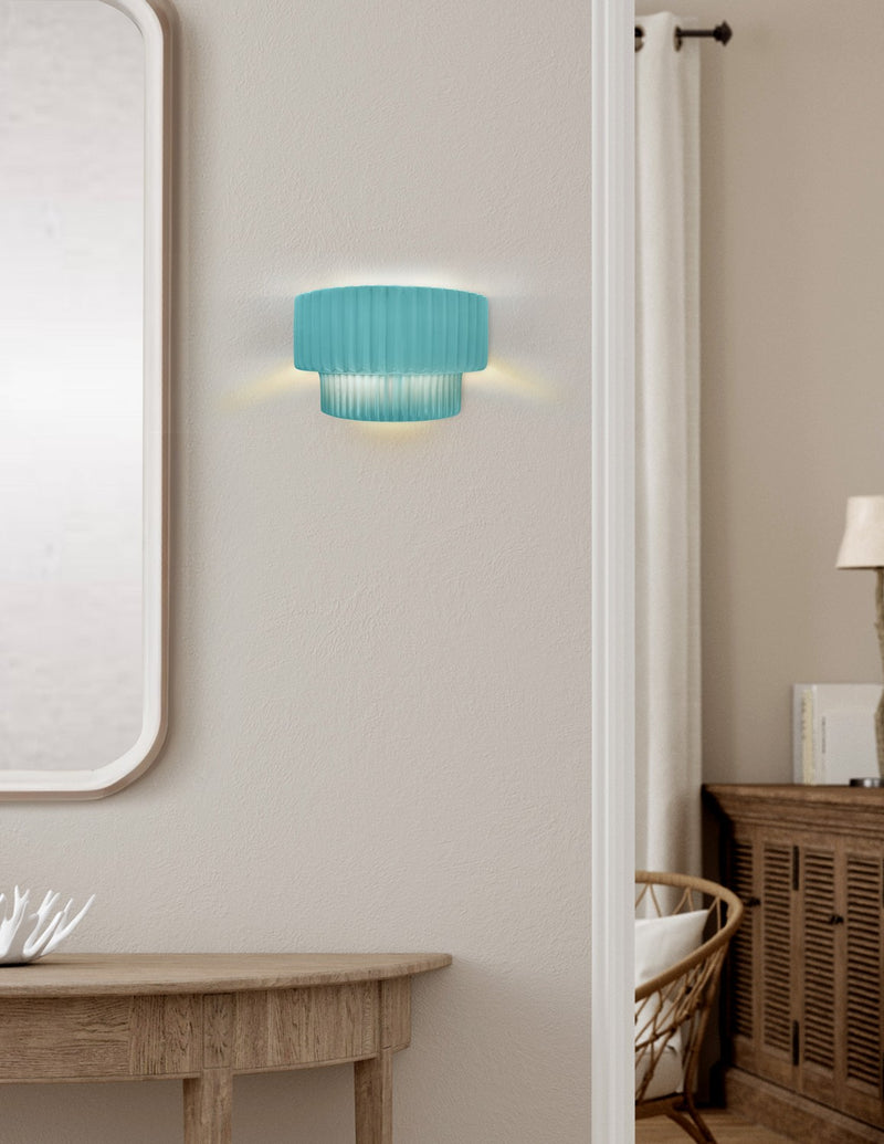 Justice Designs CER-5780-RFPL One Light Wall Sconce, Reflecting Pool