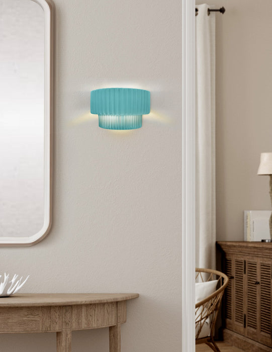 Justice Designs CER-5780-RFPL One Light Wall Sconce, Reflecting Pool