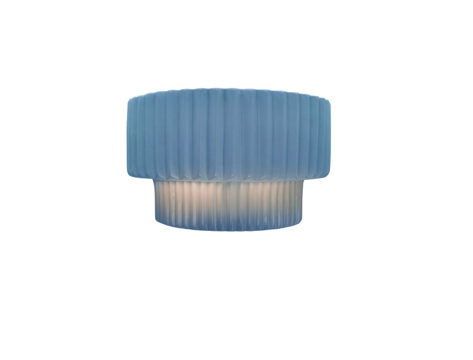 Justice Designs CER-5780-SKBL One Light Wall Sconce, Sky Blue