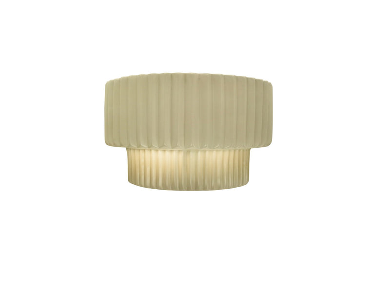 Justice Designs CER-5780-VAN One Light Wall Sconce, Vanilla (Gloss)