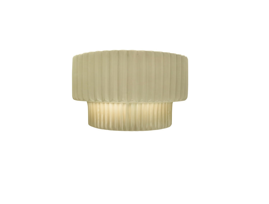 Justice Designs CER-5780-VAN One Light Wall Sconce, Vanilla (Gloss)