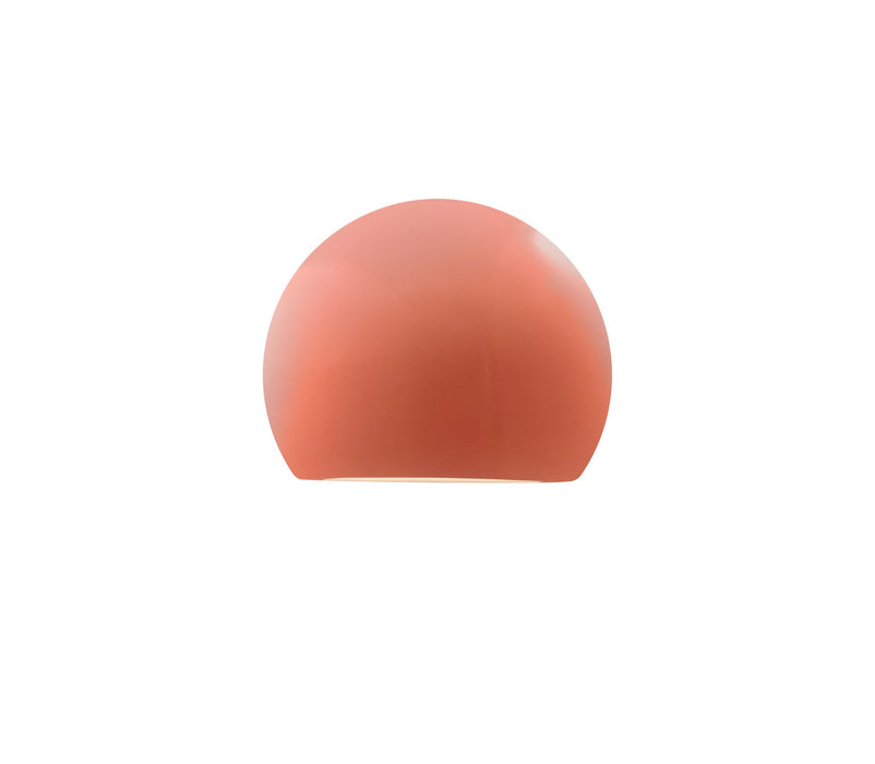 Justice Designs CER-5790W-BSH LED Outdoor Wall Sconce, Gloss Blush