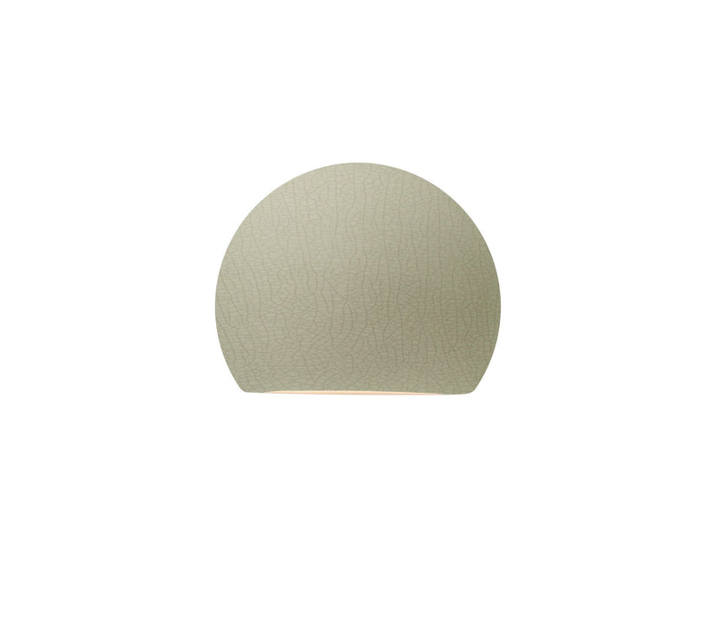 Justice Designs CER-5790W-CKC LED Outdoor Wall Sconce, Celadon Green Crackle