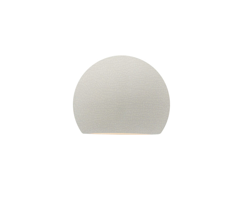 Justice Designs CER-5790W-CRK LED Outdoor Wall Sconce, White Crackle