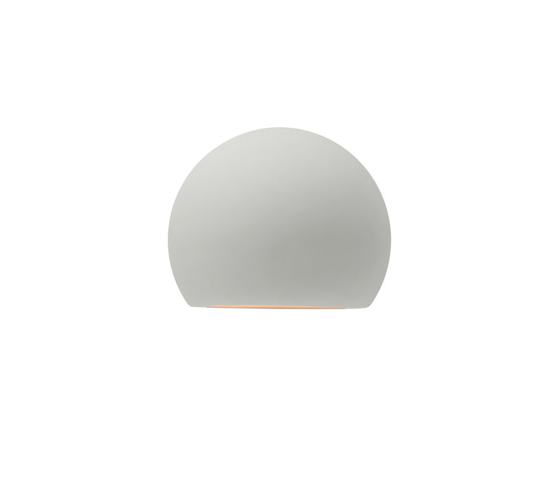 Justice Designs CER-5790W-MTGD LED Outdoor Wall Sconce, Matte White w/ Champagne Gold