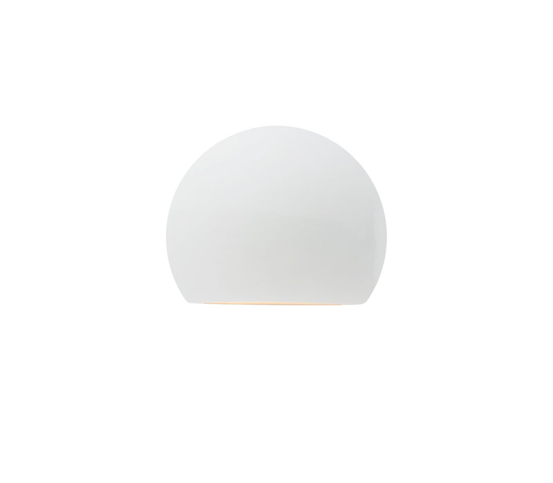 Justice Designs CER-5790W-WHT LED Outdoor Wall Sconce, Gloss White