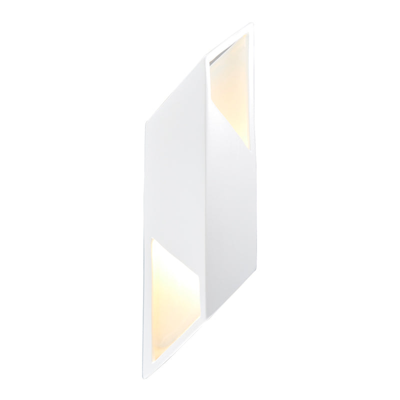 Justice Designs CER-5845-WHT LED Wall Sconce, Gloss White