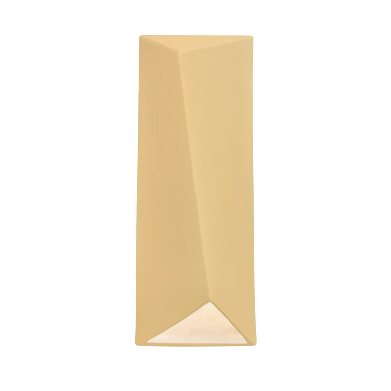 Justice Designs CER-5890-MYLW LED Wall Sconce, Muted Yellow