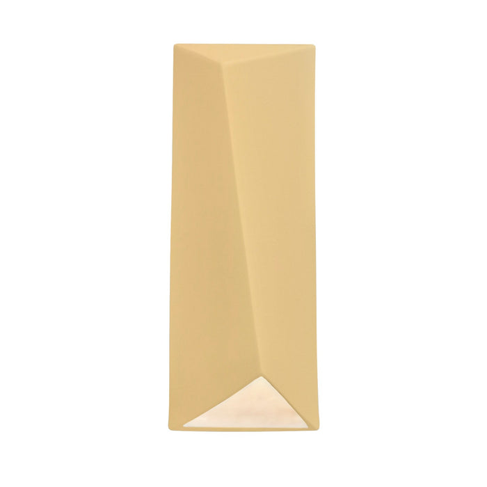 Justice Designs CER-5890-MYLW LED Wall Sconce, Muted Yellow