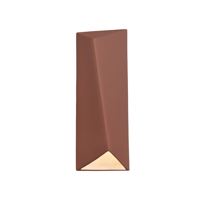 Justice Designs CER-5897-CLAY LED Wall Sconce, Canyon Clay