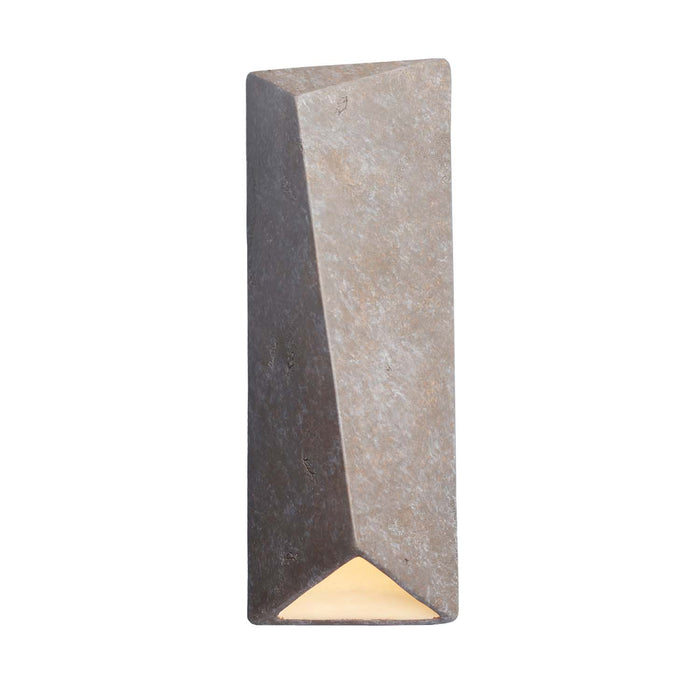 Justice Designs CER-5897W-TRAM LED Wall Sconce, Mocha Travertine
