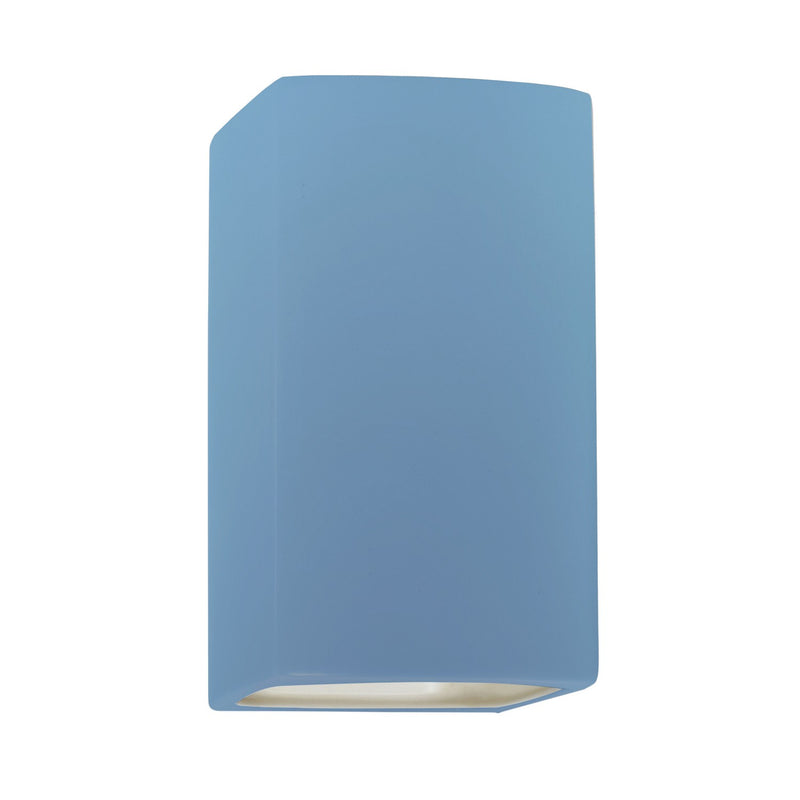 Justice Designs CER-5910-SKBL One Light Wall Sconce, Sky Blue