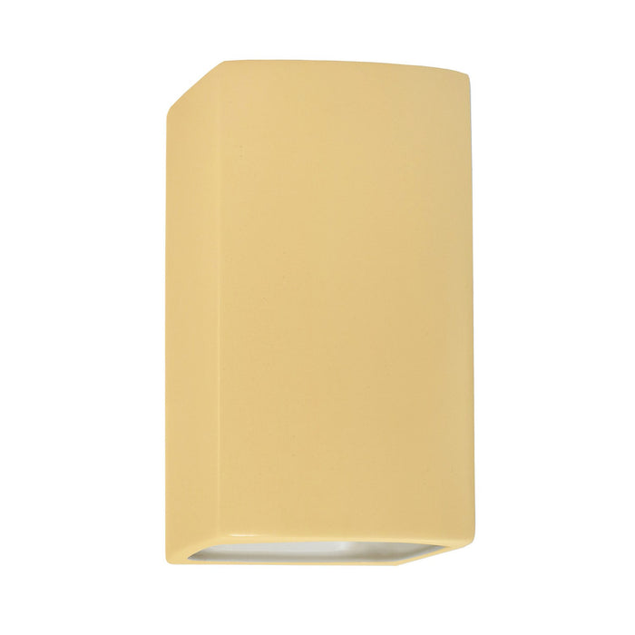 Justice Designs CER-5910W-MYLW One Light Outdoor Wall Sconce, Muted Yellow