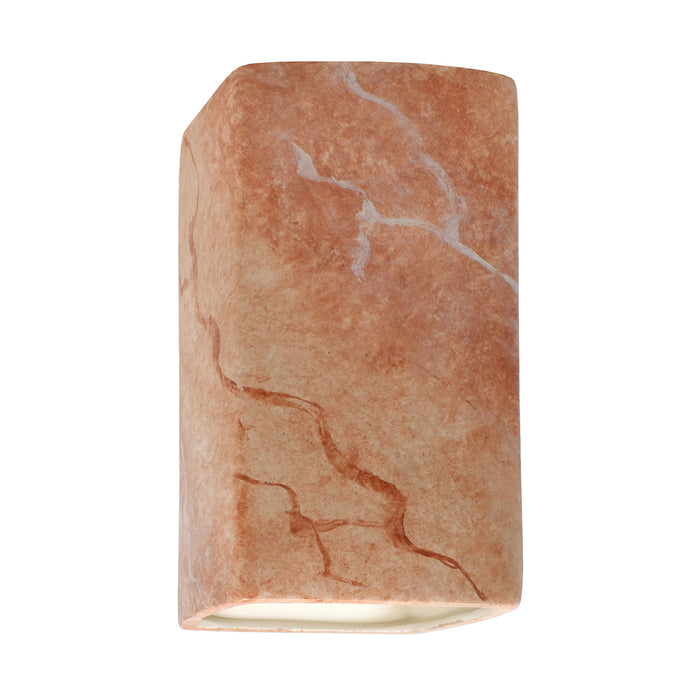 Justice Designs CER-5910W-STOA Wall Sconce, Agate Marble
