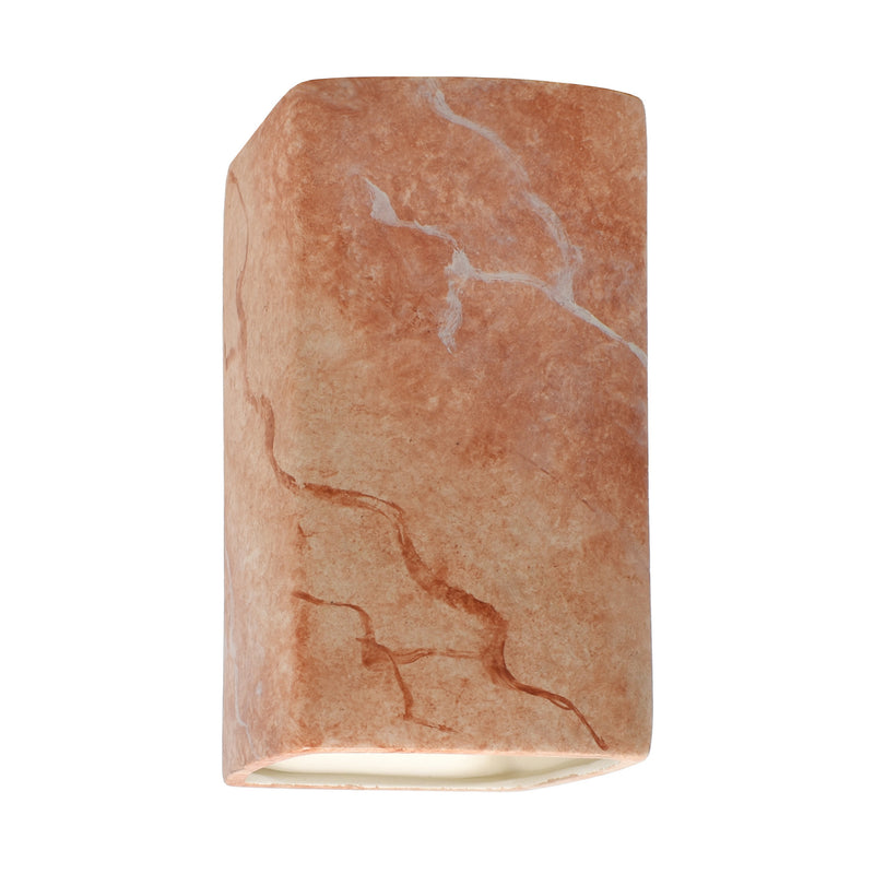 Justice Designs CER-5915-STOA Wall Sconce, Agate Marble
