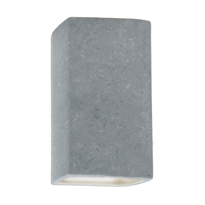 Justice Designs CER-5915W-CONC LED Wall Sconce, Concrete