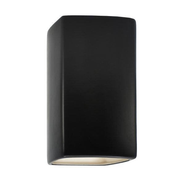 Justice Designs CER-5915W-CRB LED Wall Sconce, Carbon - Matte Black