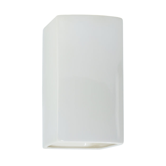 Justice Designs CER-5915-WHT Wall Sconce, Gloss White