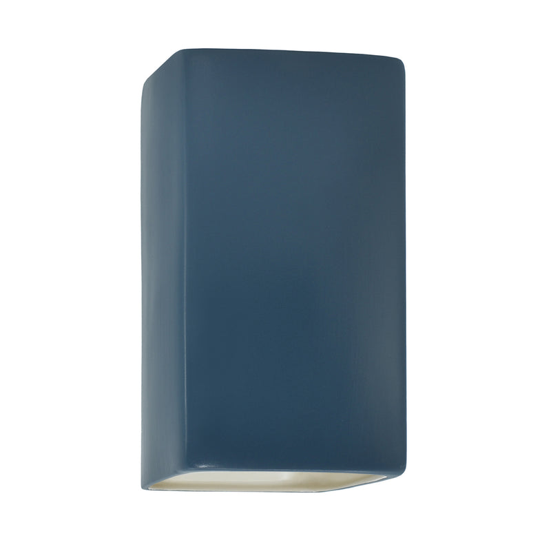 Justice Designs CER-5915W-MDMT LED Wall Sconce, Midnight Sky with Matte White internal