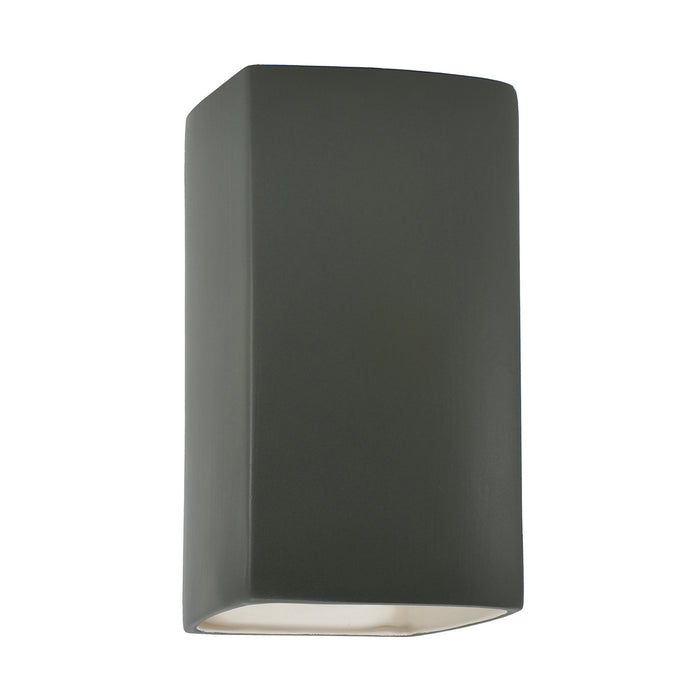 Justice Designs CER-5915W-PWGN LED Wall Sconce, Pewter Green