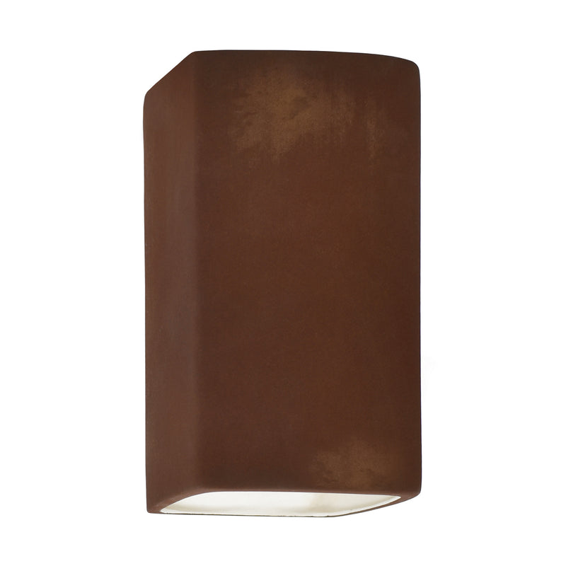 Justice Designs CER-5915W-RRST LED Wall Sconce, Real Rust