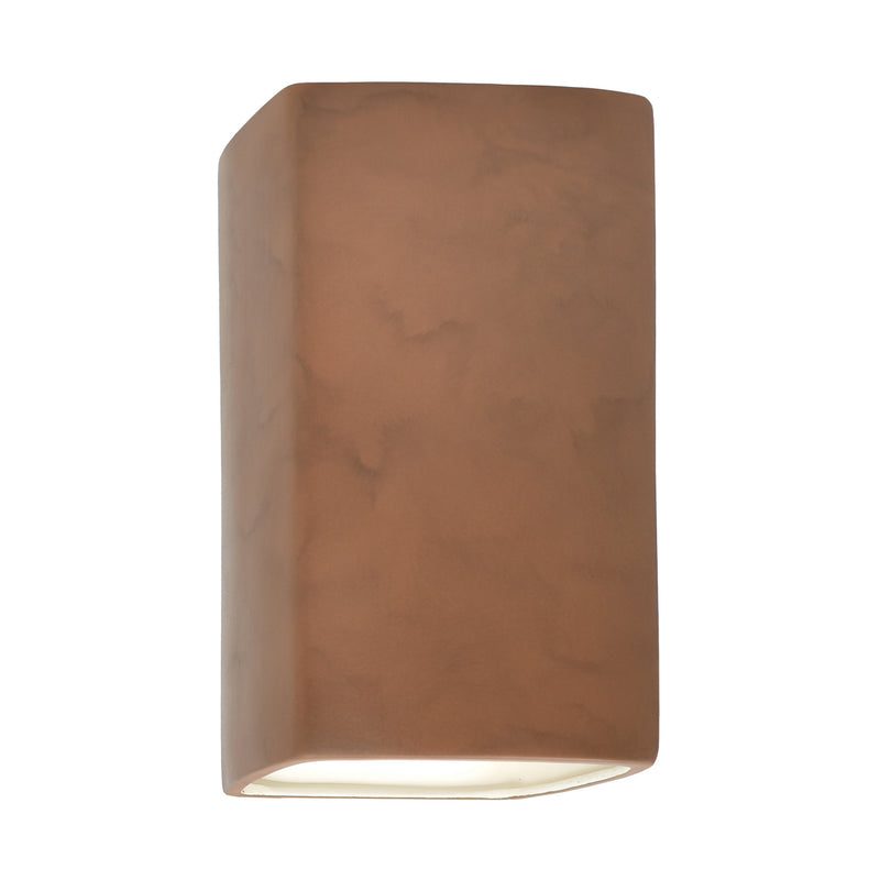 Justice Designs CER-5915W-TERA LED Wall Sconce, Terra Cotta