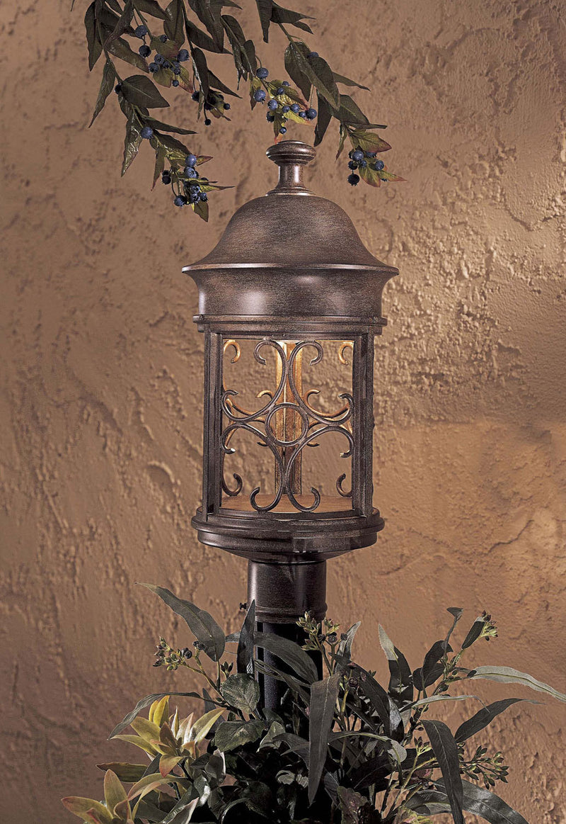 Minka-Lavery 8286-A61 One Light Post Mount, Vintage Rust
