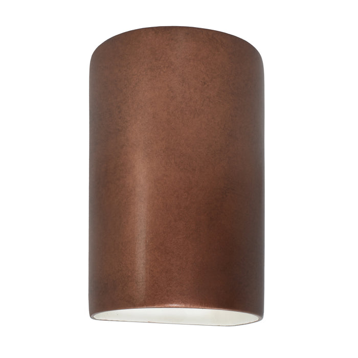 Justice Designs CER-5940-ANTC Wall Sconce, Antique Copper