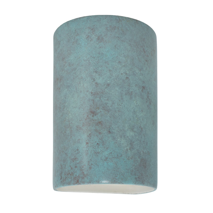 Justice Designs CER-5940-PATV Wall Sconce, Verde Patina