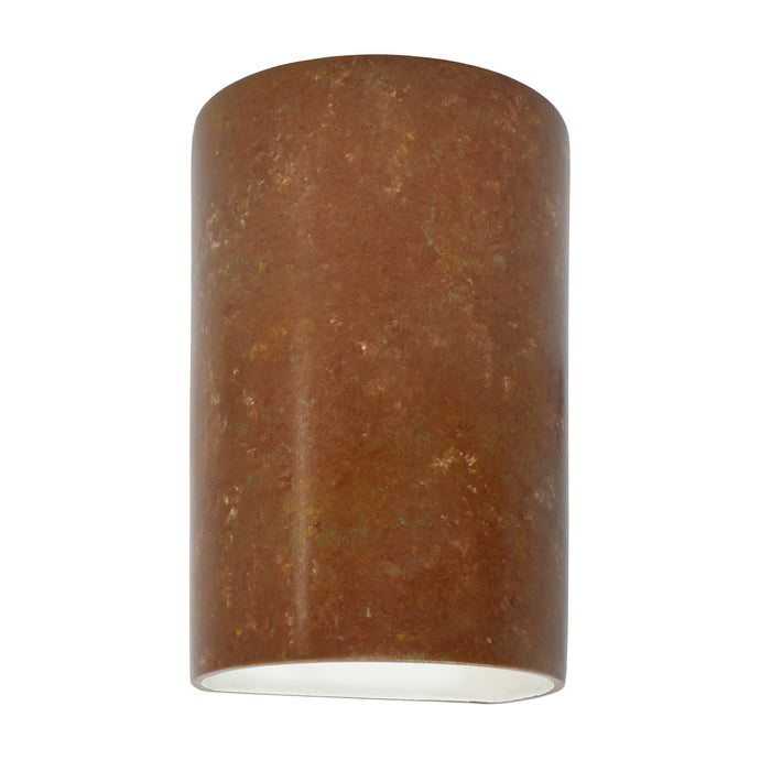 Justice Designs CER-5945-PATR Wall Sconce, Rust Patina