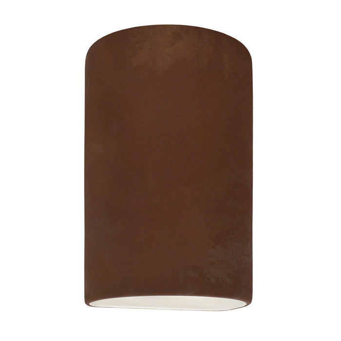 Justice Designs CER-5945-RRST Wall Sconce, Real Rust