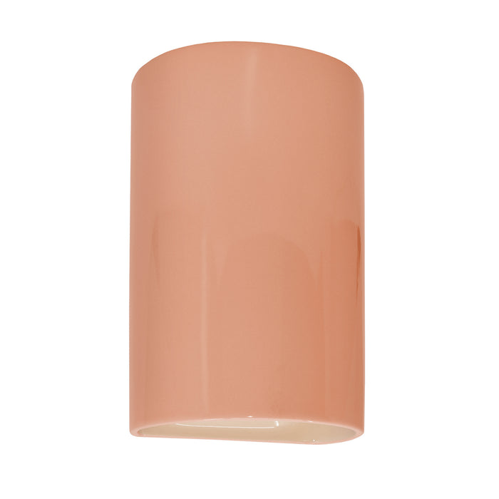 Justice Designs CER-5945W-BSH LED Wall Sconce, Gloss Blush