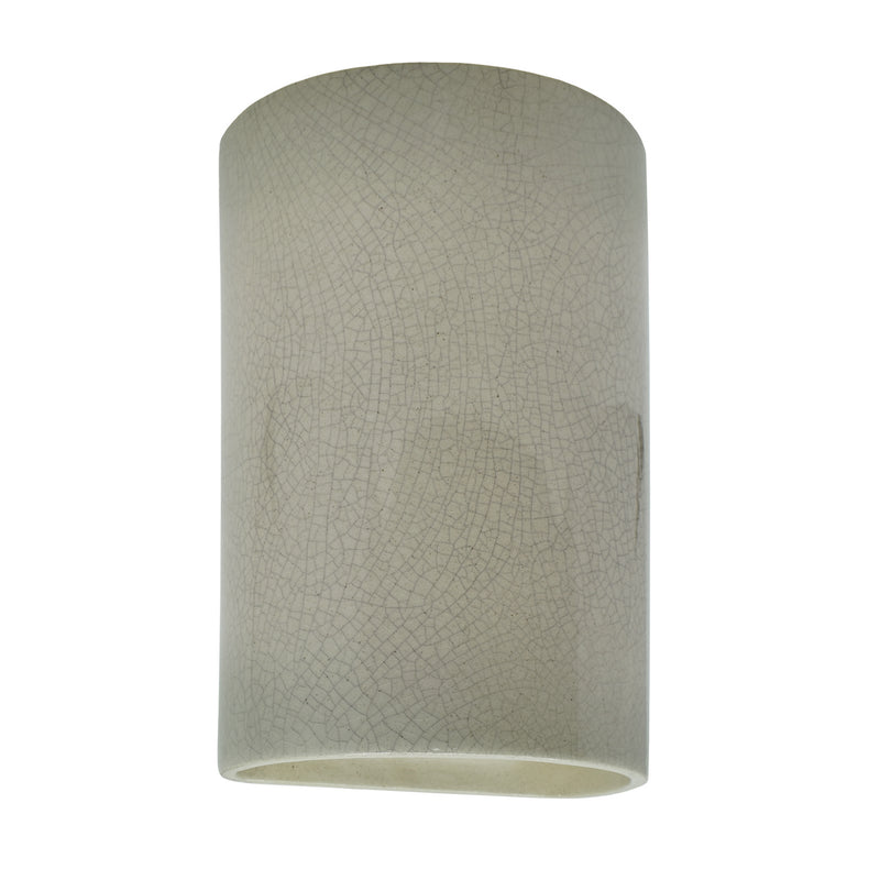Justice Designs CER-5945W-CKC LED Wall Sconce, Celadon Green Crackle