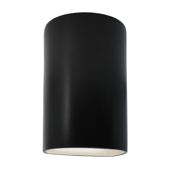 Justice Designs CER-5945W-CRB LED Wall Sconce, Carbon - Matte Black