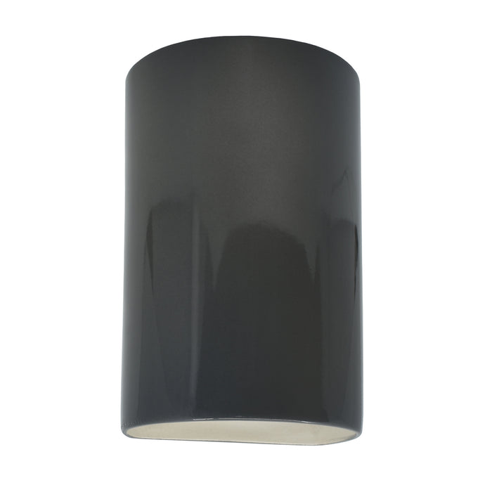 Justice Designs CER-5945W-GRY LED Wall Sconce, Gloss Grey