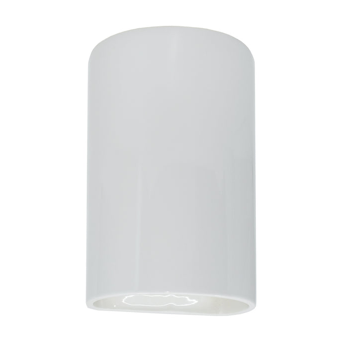 Justice Designs CER-5945-WHT Wall Sconce, Gloss White