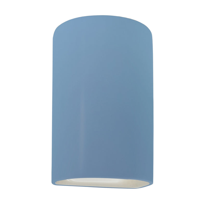 Justice Designs CER-5945W-SKBL LED Outdoor Wall Sconce, Sky Blue