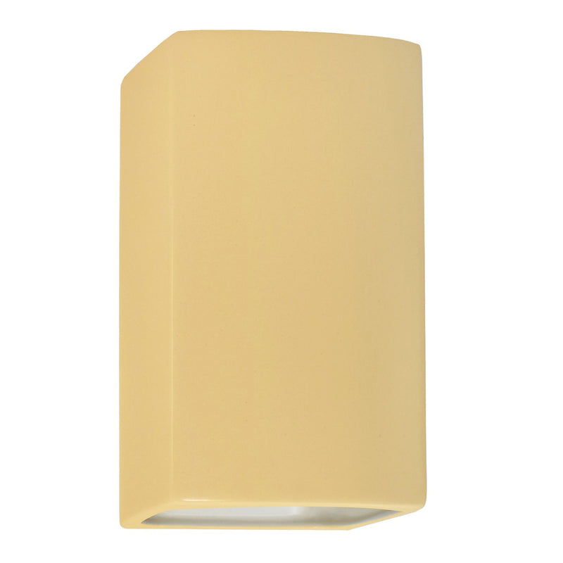 Justice Designs CER-5950-MYLW One Light Wall Sconce, Muted Yellow