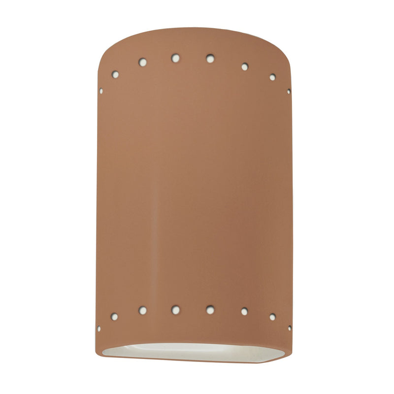 Justice Designs CER-5995-ADOB One Light Wall Sconce, Adobe